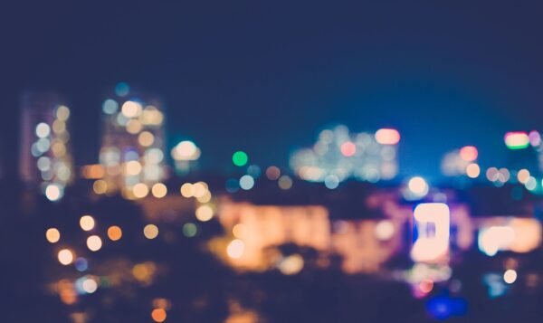 Blurry City lights