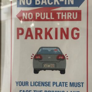 UWG Parking in red, blue, and white letters.