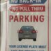 UWG Parking in red, blue, and white letters.