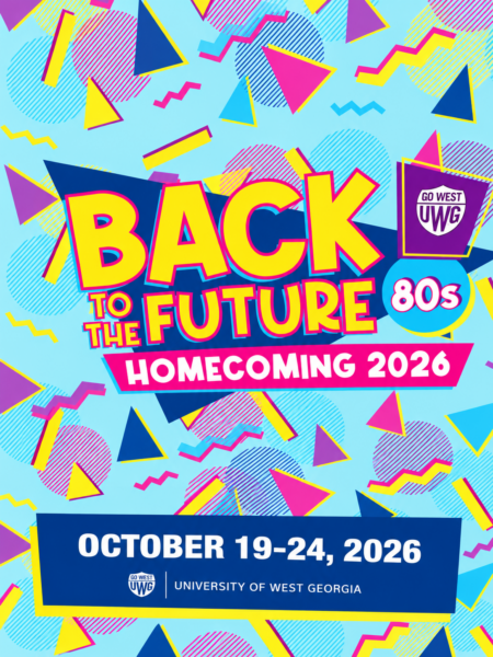 UWG homecoming back to the future poster